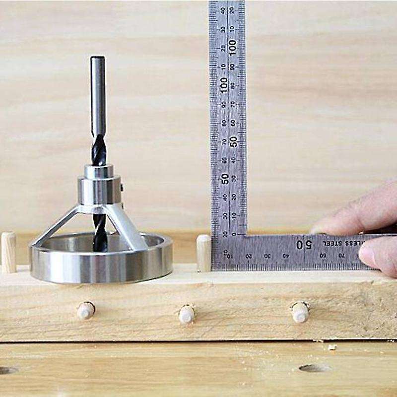 Stainless Steel Right Angle Drilling Guide Hole Punch Fixing Device DIY Wood Locating Pin Locator fo