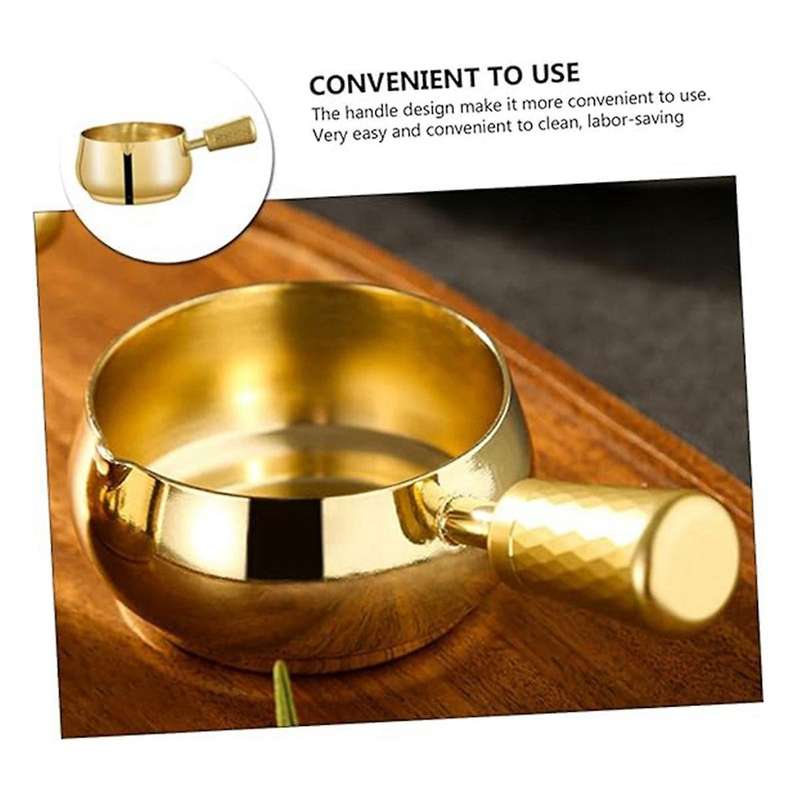 Stainless Steel Sauce Cup, Boat,Sauce Dispenser Sauce Cup with Handle for ,Warming Sauces,,MilK