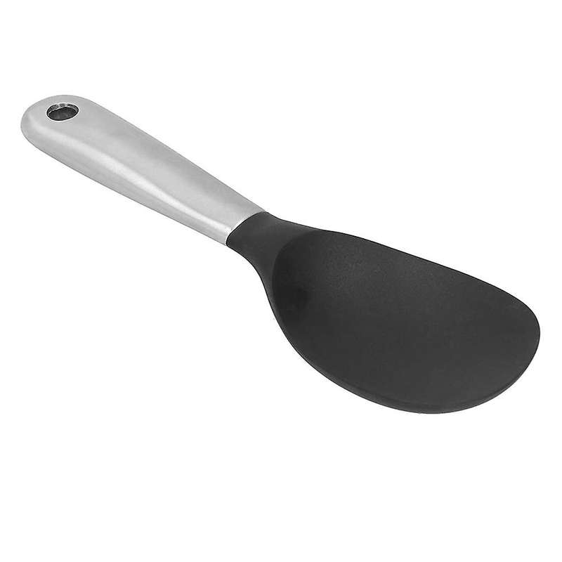 Stainless Steel Silicone Clad Steel Rice Spoon Kitchen Utensils Non-Stick Heat-Resistant, Environmen