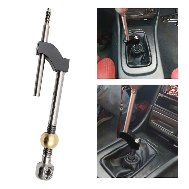 Stainless Steel Short Shifter Adjustable Height Dual Bend for Ciciv CRX Del Sol Series Engine