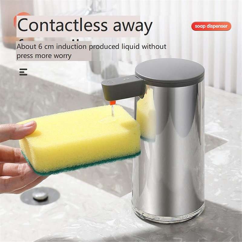 Stainless Steel Soap Dispenser Automatic Soap Dispenser with Infrared Sensor Liquid Hand Soap Dispen