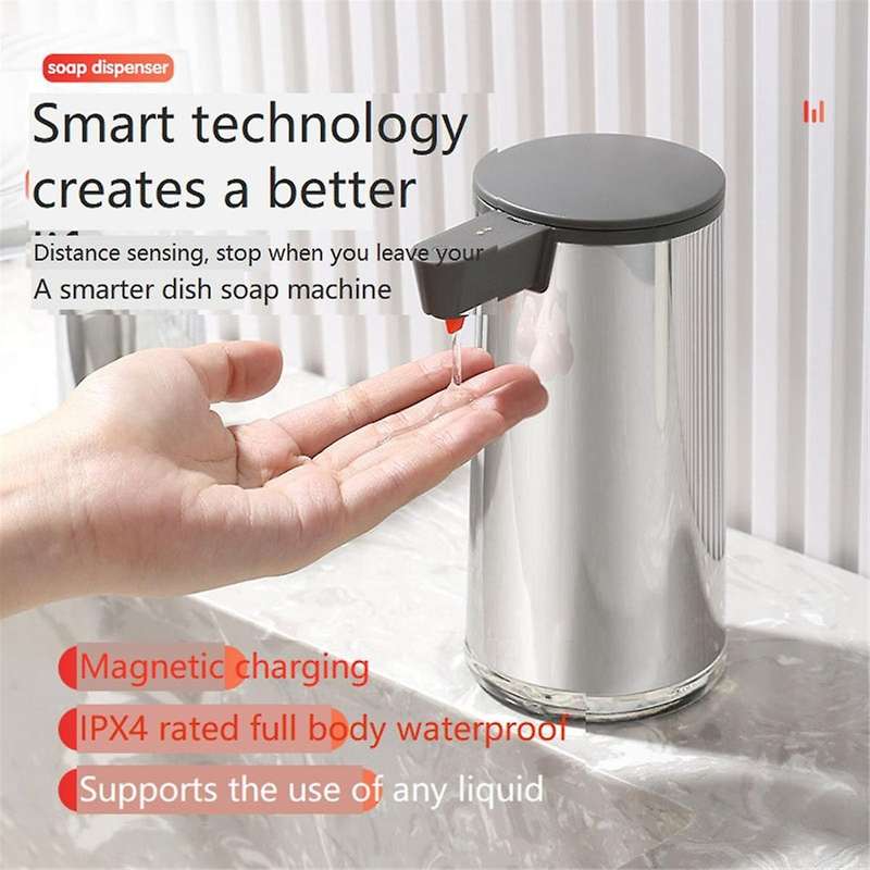 Stainless Steel Soap Dispenser Automatic Soap Dispenser with Infrared Sensor Liquid Hand Soap Dispen