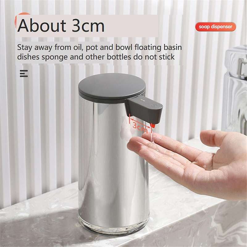 Stainless Steel Soap Dispenser Automatic Soap Dispenser with Infrared Sensor Liquid Hand Soap Dispen
