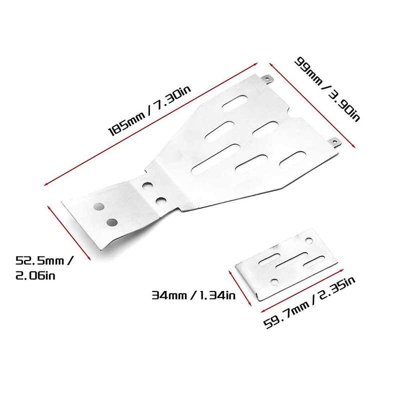 Stainless Steel Skid Plate Chassis Armor Protector Guard for TRAXXAS1/10