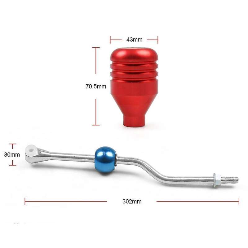 Stainless Steel Short Throw Shifter M10X1.25 with Gear Shift Knob Short Shifter for 206 99-00