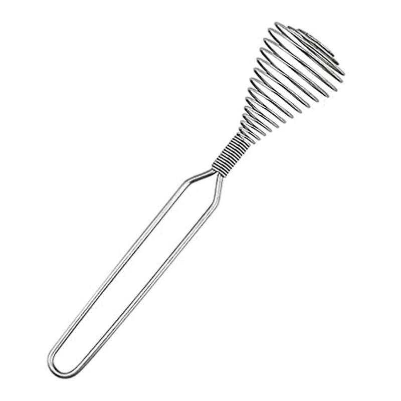Stainless Steel Spring Coil Whisk Wire Whip-Cream Egg Beater -Cream Hand Mixer Kitchen Tool Accessor