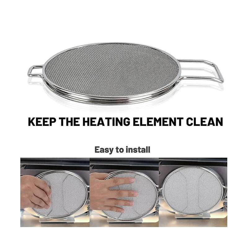 Stainless Steel Splatter for Ninja Foodi Ig600 Ig601 Ig651 Accessories Grill Dishwasher Safe & Reus