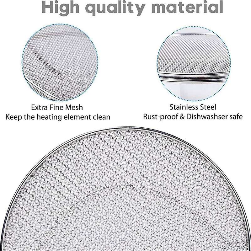 Stainless Steel Splatter Shield for FG550/BG500A/DG551 Removable Oil Splash Guard Indoor Grill Splas