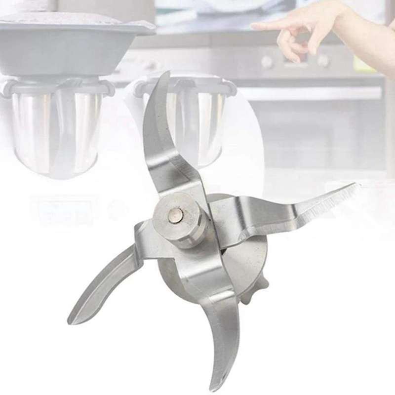 Stainless Steel Stirrer Blade Replacement Parts Accessories, with Butterfly Bar for TM31