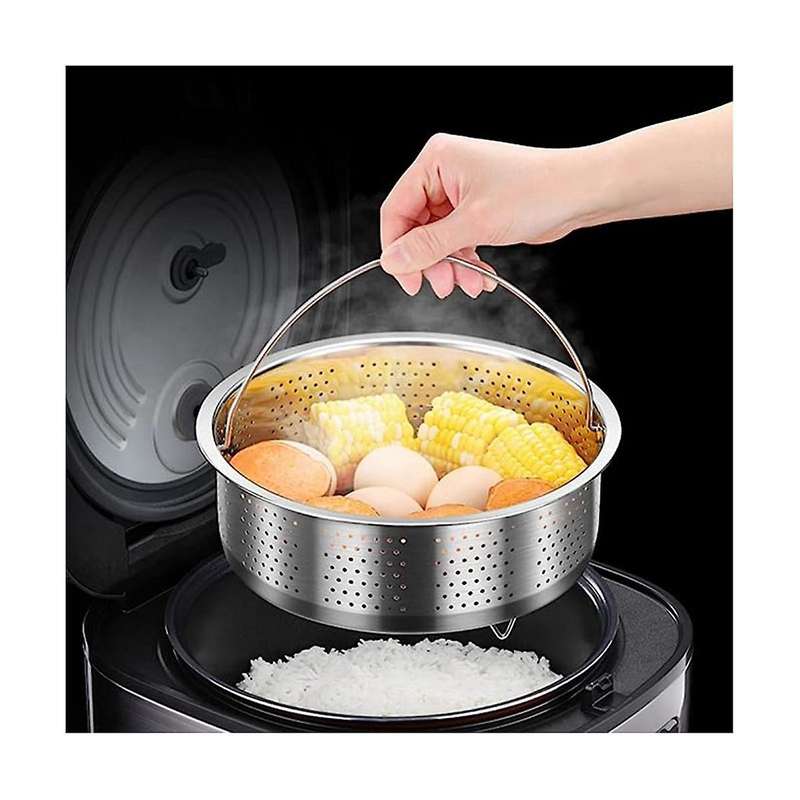 Stainless Steel Steamer Basket Metal Steamer Insert Steaming Rack Vegetables Fruit Colander Straine
