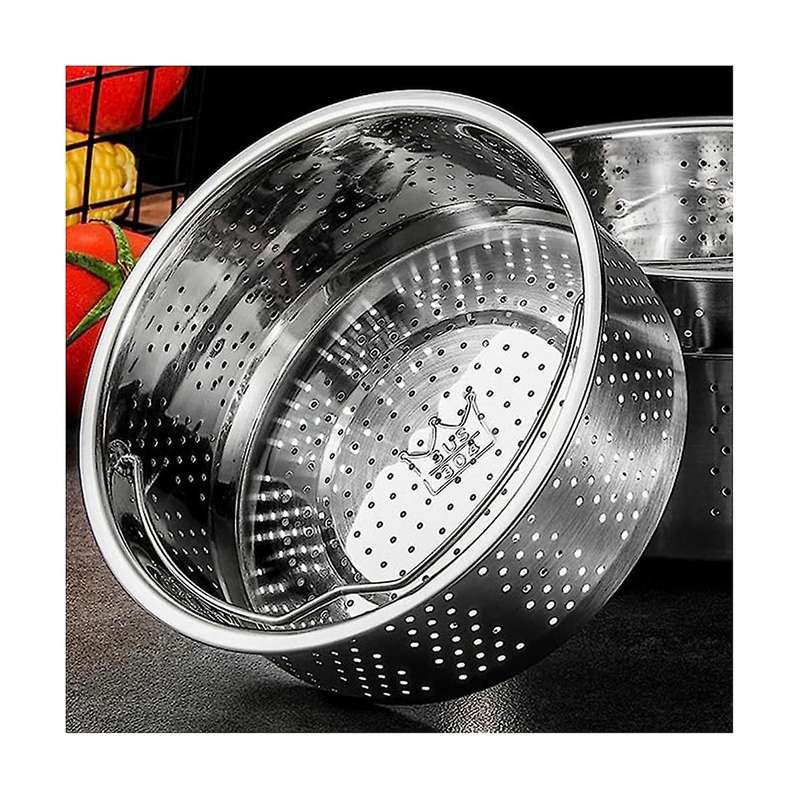 Stainless Steel Steamer Basket Metal Steamer Insert Steaming Rack Vegetables Fruit Colander Straine