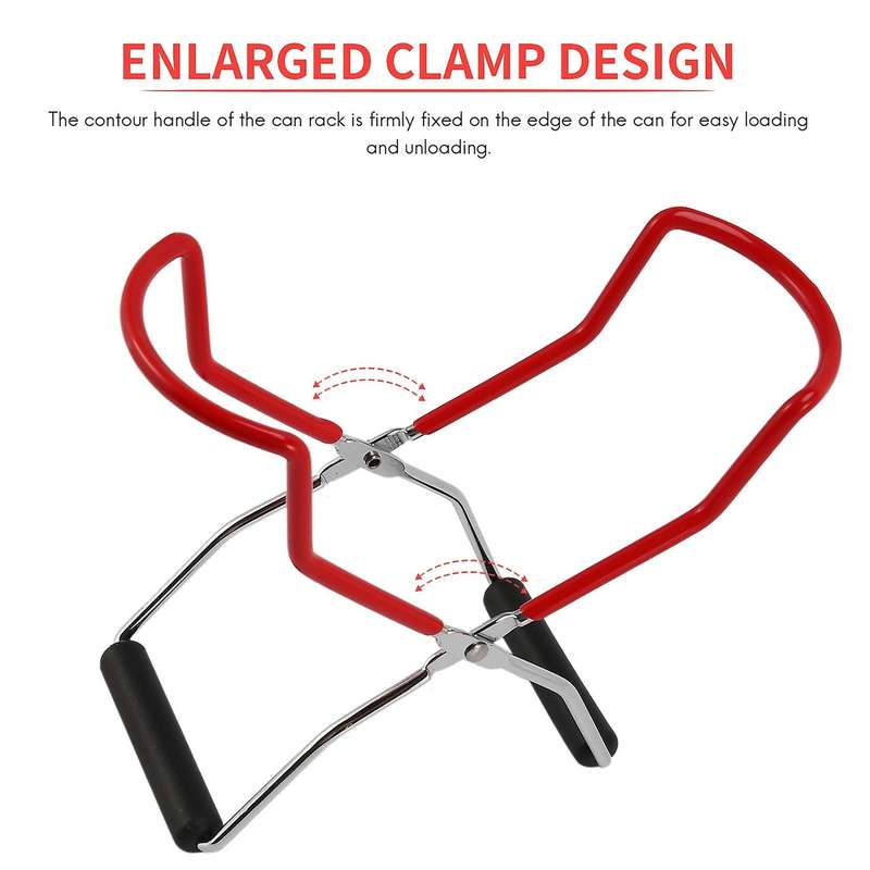 Stainless Steel Steamer Canning Rack and Canning Tongs with Handles for Regular Mouth Or Stand Pres