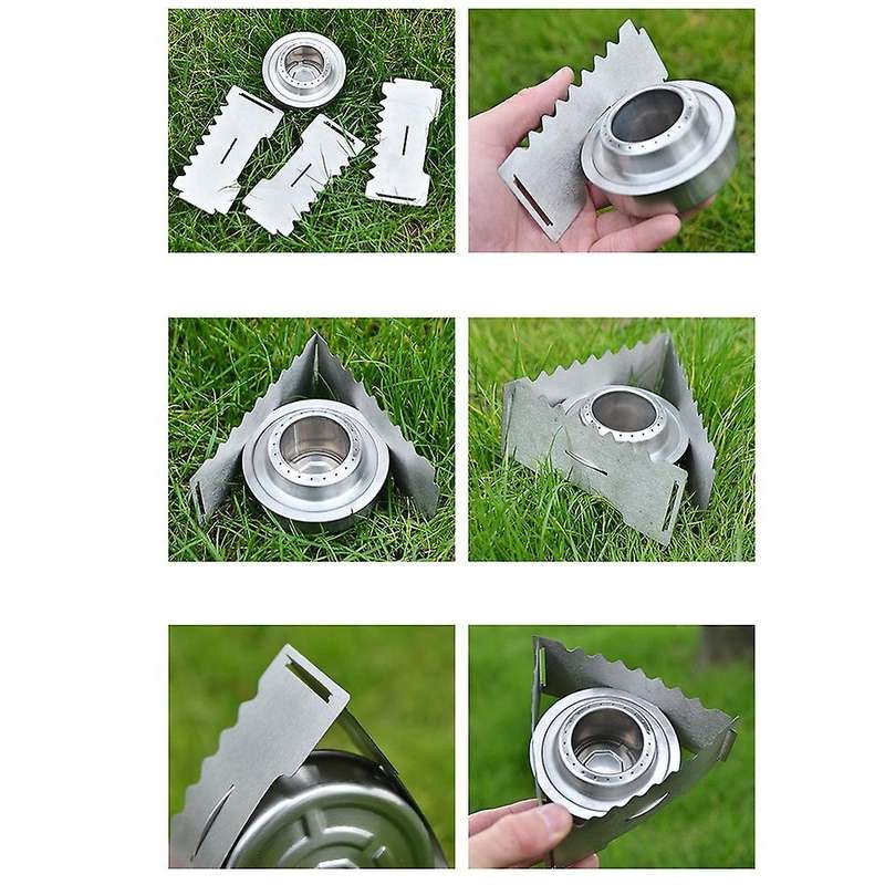 Stainless Steel Stove Stand Bracket Camping Pot Portable Outdoor Cooking Tools Picnic Supplies Alcoh