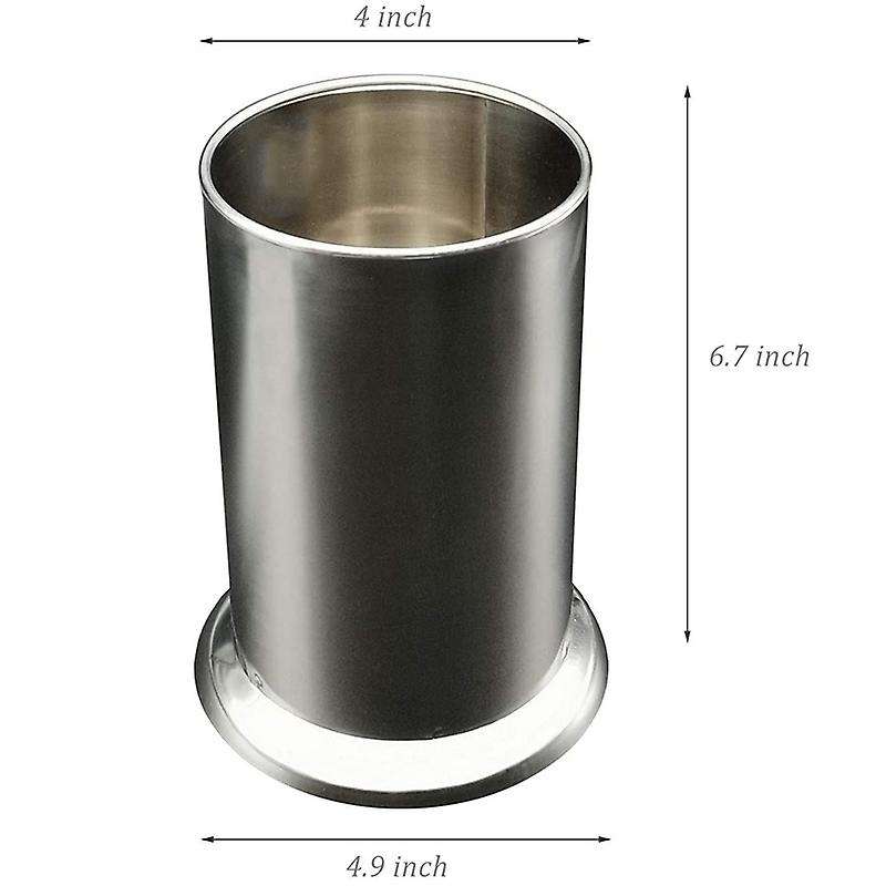 Stainless Steel Straw Holder, Counter-Top Straw Dispenser, Cutlery Organizer, Spoons Forks Chopstic