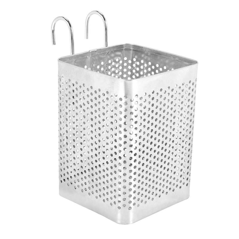 Stainless Steel Tableware Drainer with Hooks Kitchen Utensil(B)