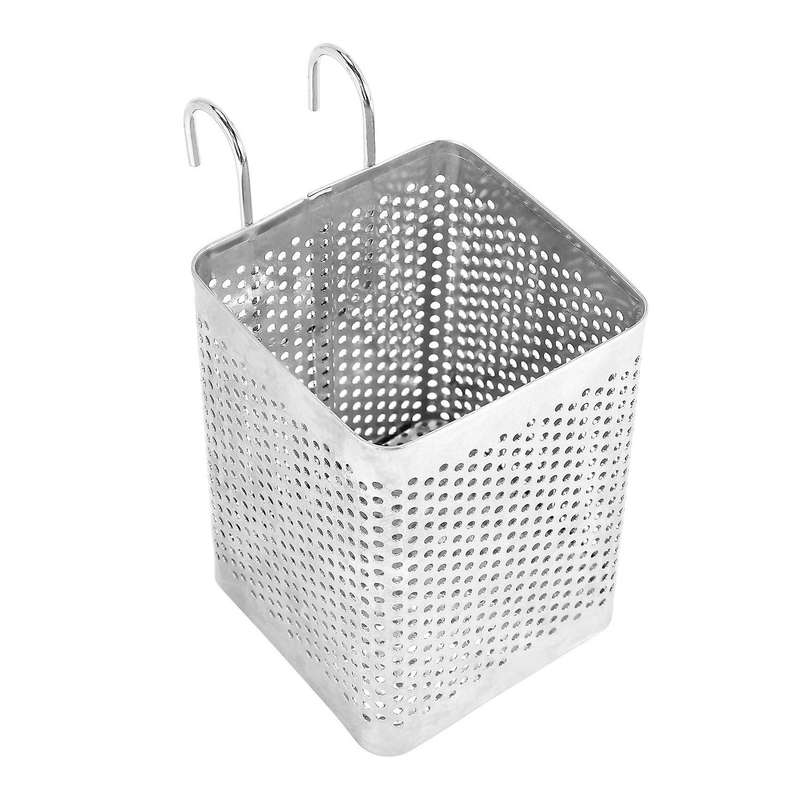 Stainless Steel Tableware Drainer with Hooks Kitchen Utensil(B)