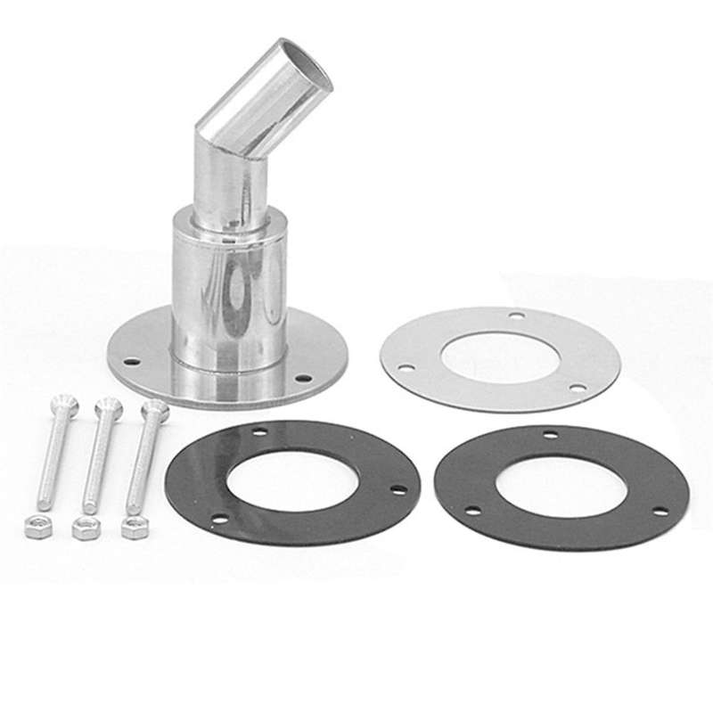 Stainless Steel Thru Hull Exhaust Fittings for 24mm Tube Pipe Socket Hardware,for Parking Heaters Tr