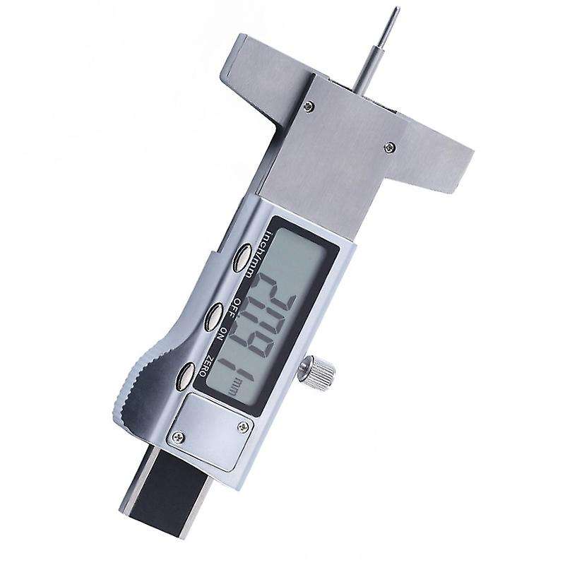 Stainless Steel Tire Tread Depth Gauge,LCD Digital Tire Tread Depth Gauge Tool with Inch and MM Conv