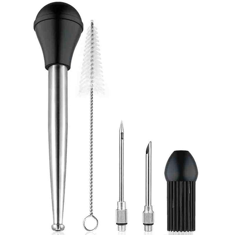 Stainless Steel Turkey Baster for Cooking, Food Grade Turkey Baster Syringe Oil Dropper Meat Injecto