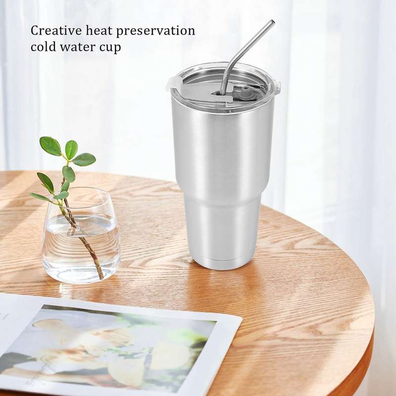 Stainless Steel Tumbler Cup with Lid 30 Oz Double Wall Vacuum Flask