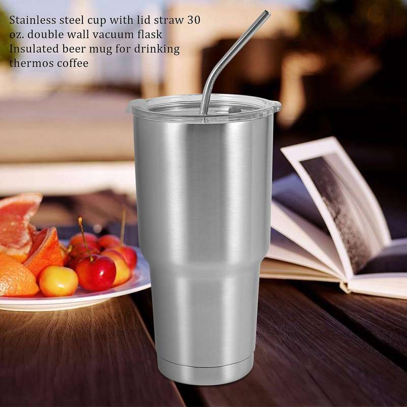 Stainless Steel Tumbler Cup with Lid 30 Oz Double Wall Vacuum Flask