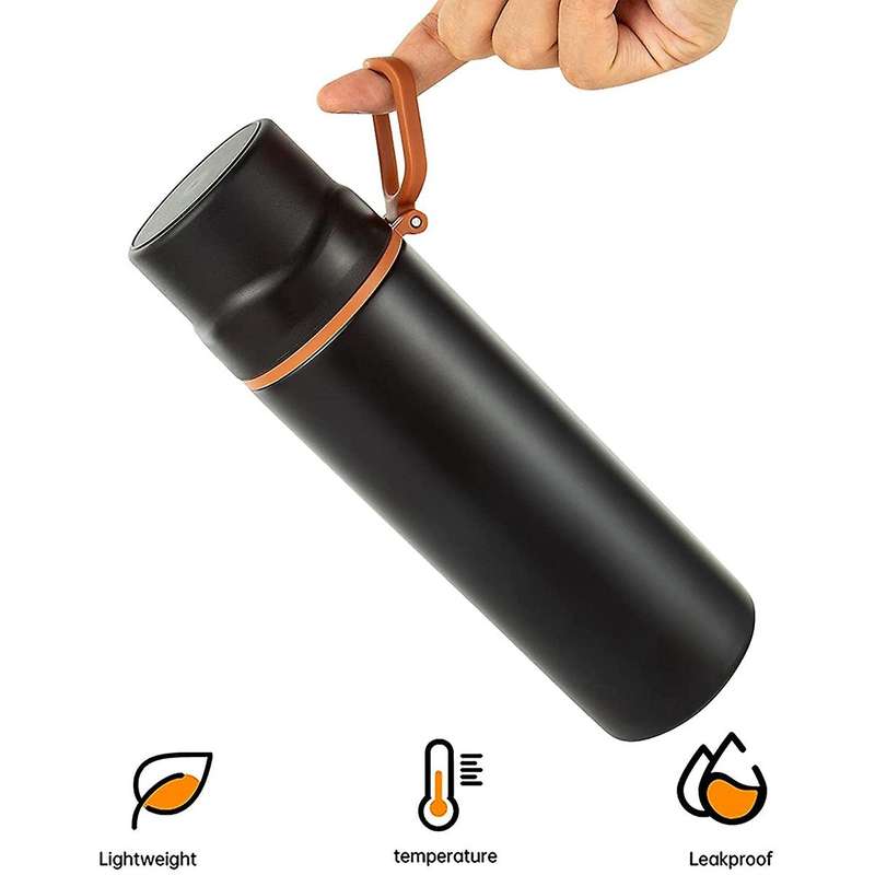 Stainless Steel Vacuum Coffee Cup with Handle,Flask Double Walled Sport Travel Mug Keep Hot & Cold 1