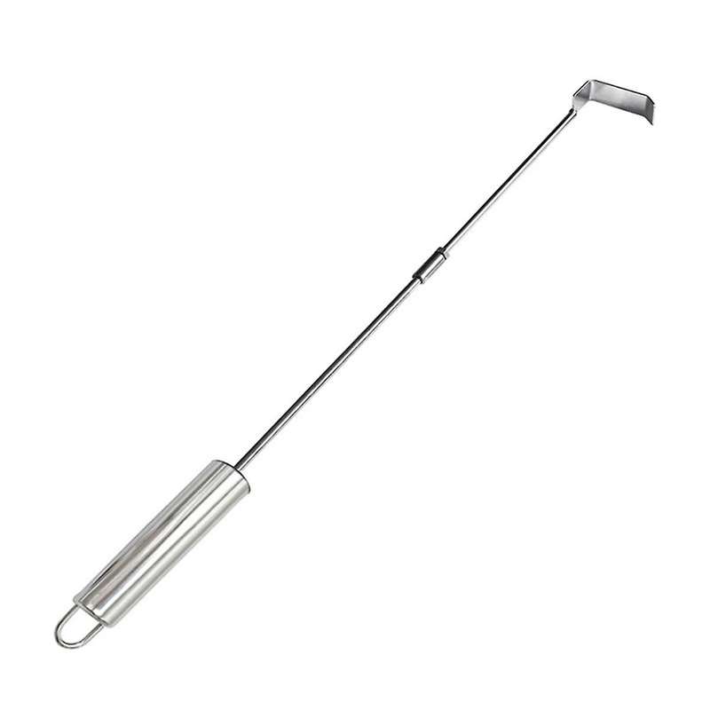 Stainless Steel Wood-Fired Oven Ash Cleaning Rake Barbecue Ash Cleaning Tool is Suitable for Charcoa
