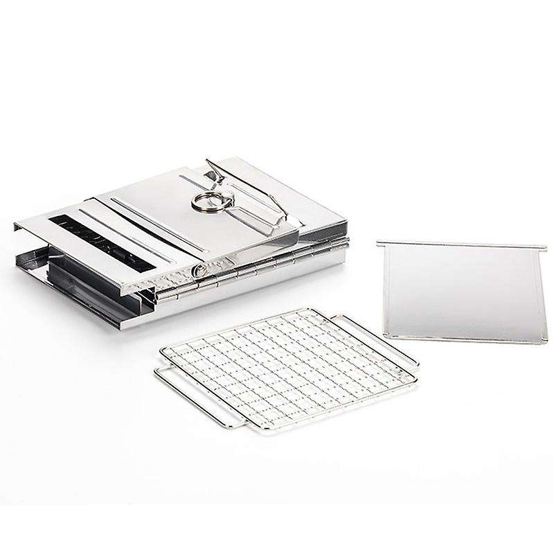 Stainless Steel Wood Fire Stove Camping Portable Folding Charcoal Stove BBQ Barbecue Grill Picnic St