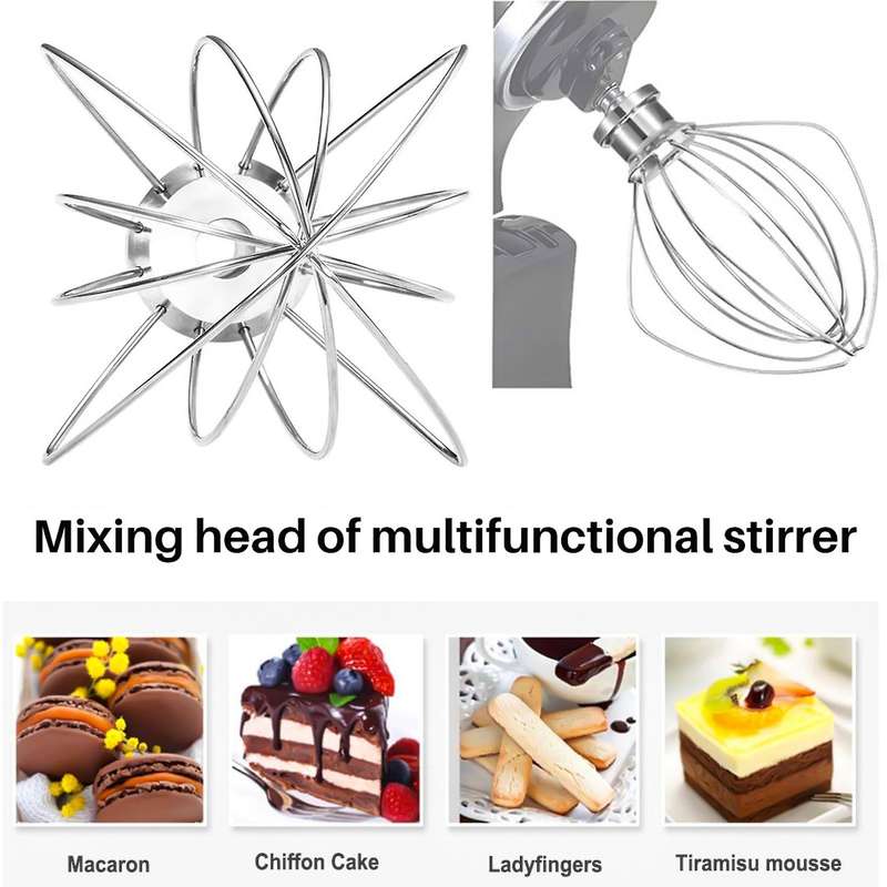 Stainless Steel Wire Whip Mixer Attachment Compatible Kitchenaid K45Ww
