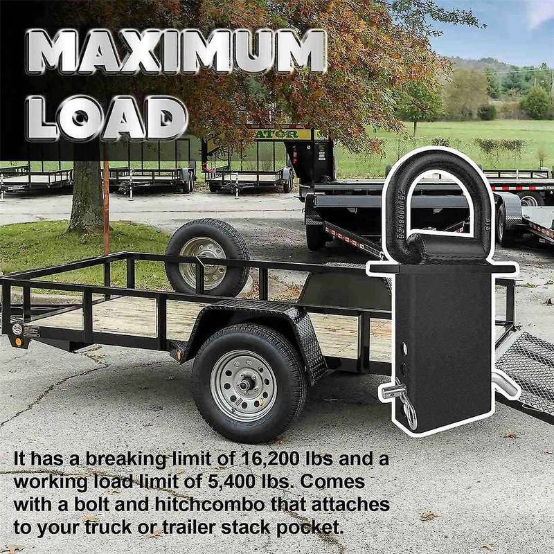 Stake Pocket D Rings Heavy Duty Removable D-ring Stake Pocket Tie Down for Utility Trailers and Flat