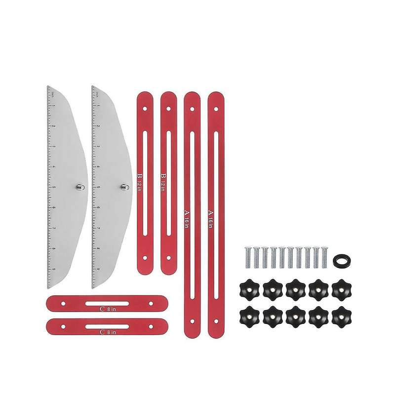 Stair Tread Template Tool 9inch-54inch Adjustable Length Stair Measuring Tool Jig for Stair Treads S