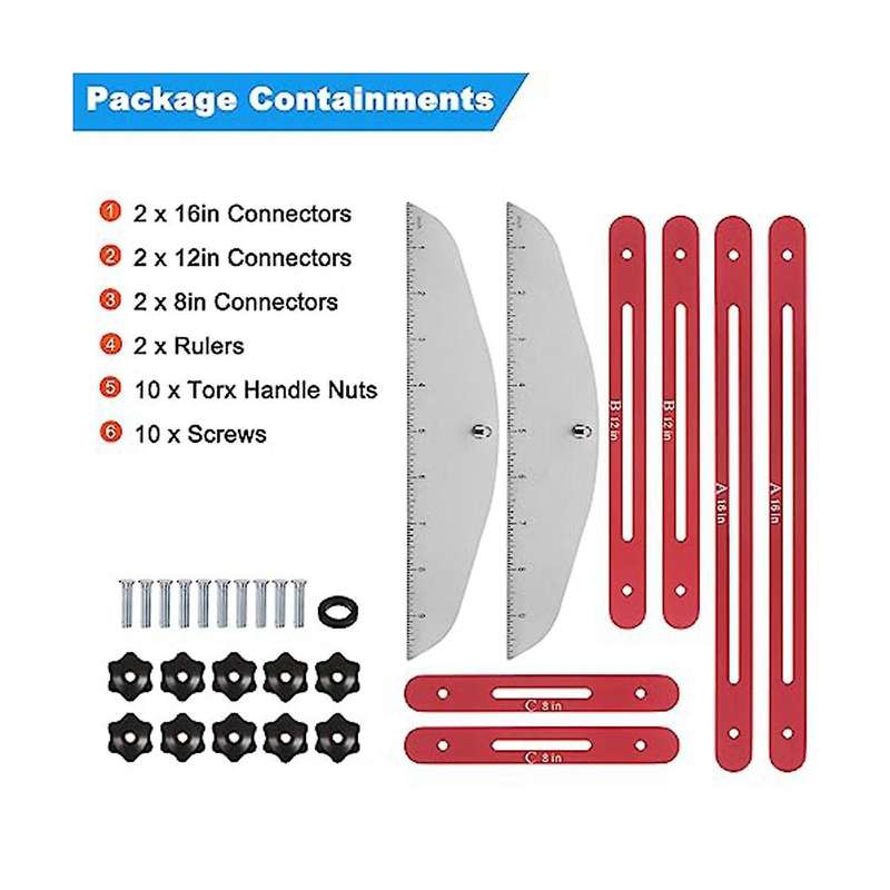 Stair Tread Template Tool 9inch-54inch Adjustable Length Stair Measuring Tool Jig for Stair Treads S