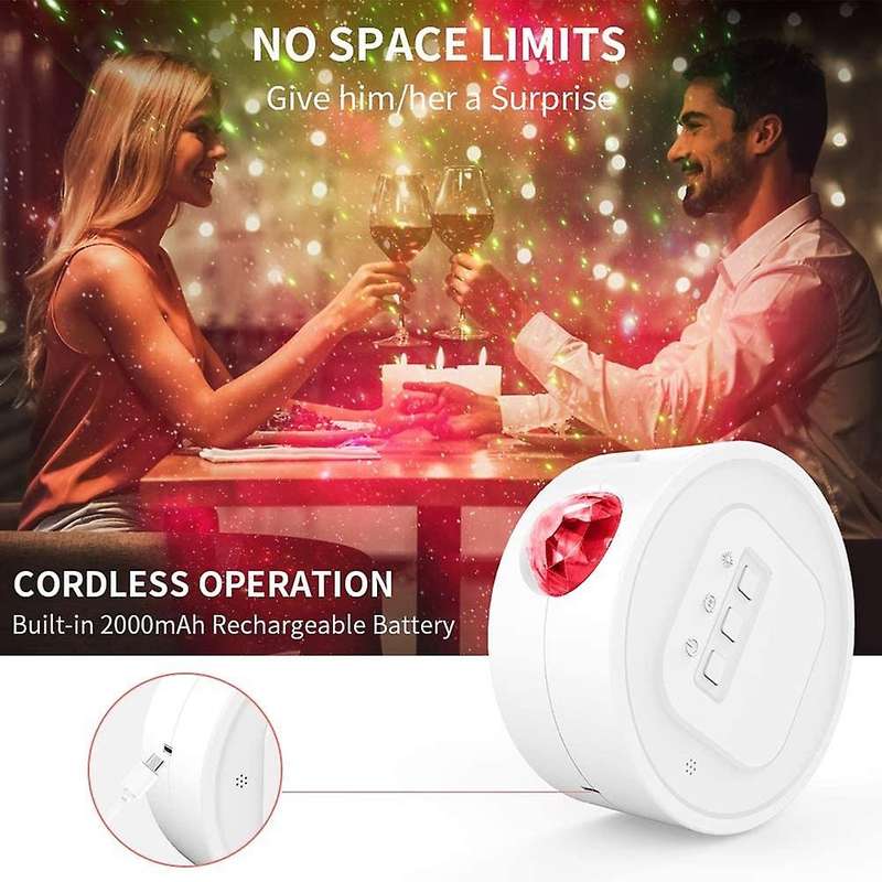 Star Light Projector for Bedroom, Rechargeable Star Projector Cordless Star Light Lights Galaxy Ligh
