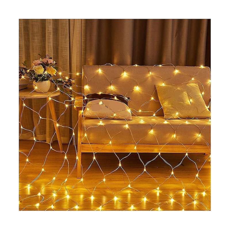 Star Fishing Net Led String 3x2m 192led Outdoor String Fairy Night Lights Holiday Bedroom Home Part