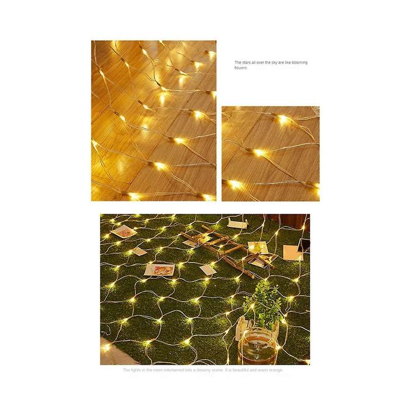 Star Fishing Net Led String 3x2m 192led Outdoor String Fairy Night Lights Holiday Bedroom Home Part