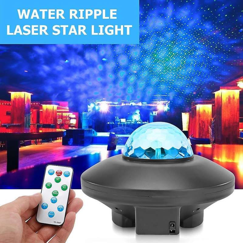 Starry Night Light Projector Bluetooth USB Voice Control Music Player LED Charging Colorful Lamp Kid