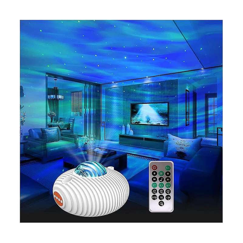 Star Projector Light Decor Adjustable Night Light Projector Northern Lights White Noise Timer for Ba