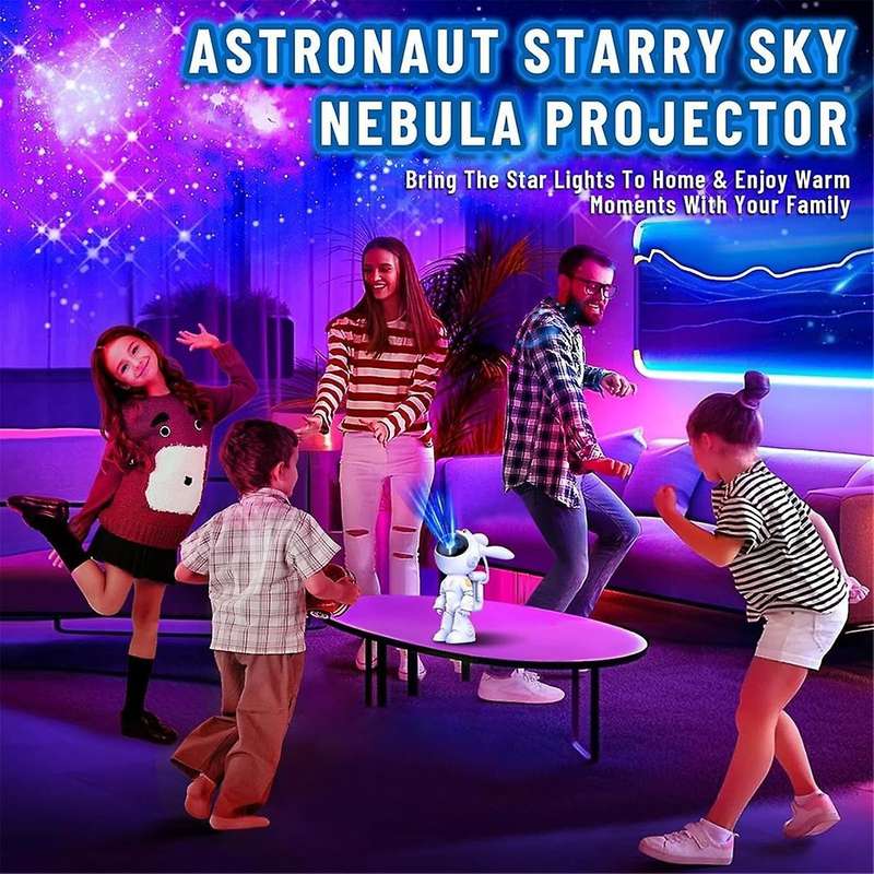 Star Projector, Funny Rabbit Astronaut Galaxy Lights Projector for Bedroom, for Kids, Room Decor, Pa