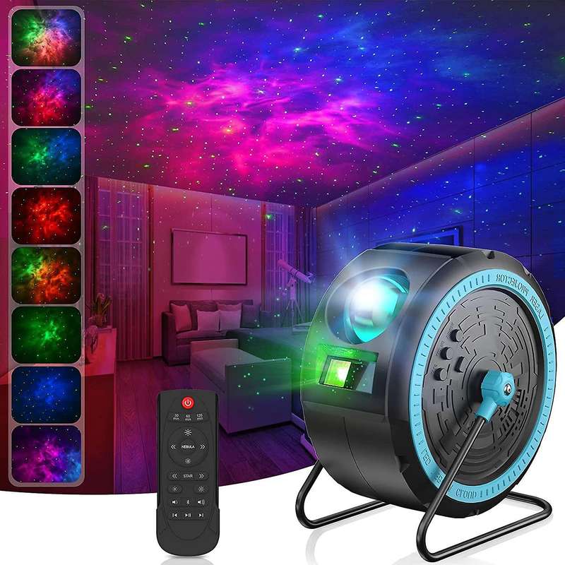 Star Projector, LED Galaxy Projector Light Built-in Bluetooth Music Player Night Light Projector, Ca