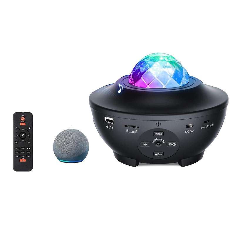 Star Projector, Smart WiFi Galaxy Projector Night Light, Compatible with Alexa and Smart App, 10-Col