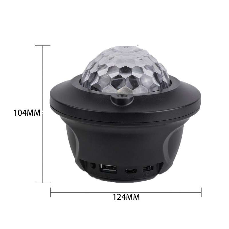 Starry Galaxy Star Projector Night Light Colorful Bluetooth USB Music Player Led Projection Lamp Gif