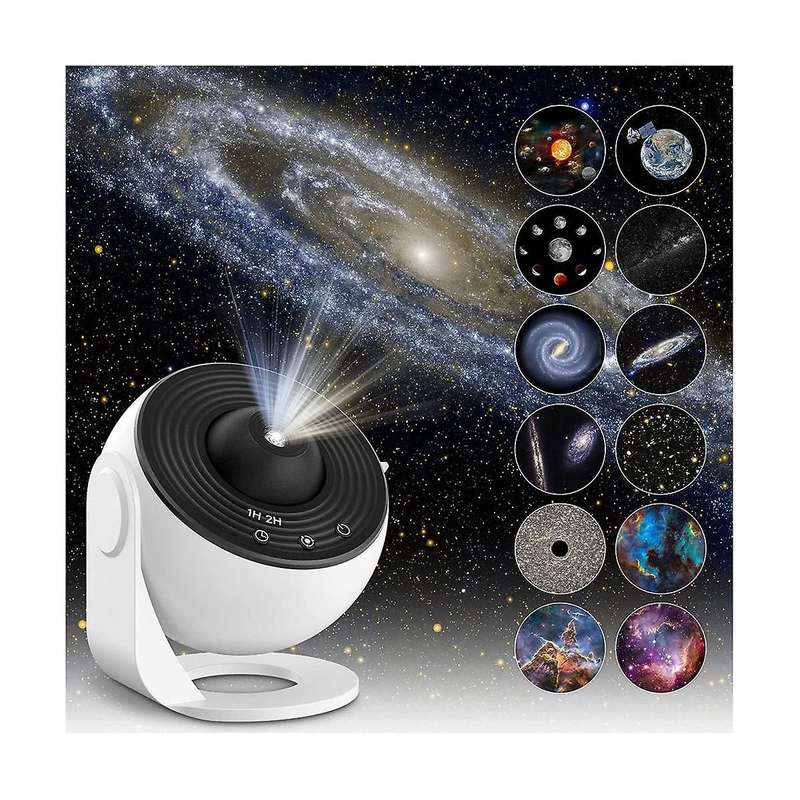 Starry Projector, Projector Lamp, Starry for Bedroom, 12 Discs, Led Starry Projector