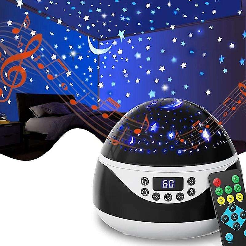 Stars Night Light Projector,With Timer & Music,Birthday Gifts for Children 2-11 Year Olds,Christmas
