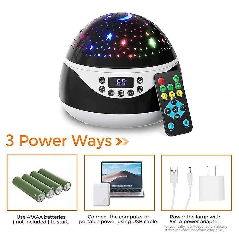 Stars Night Light Projector,With Timer & Music,Birthday Gifts for Children 2-11 Year Olds,Christmas
