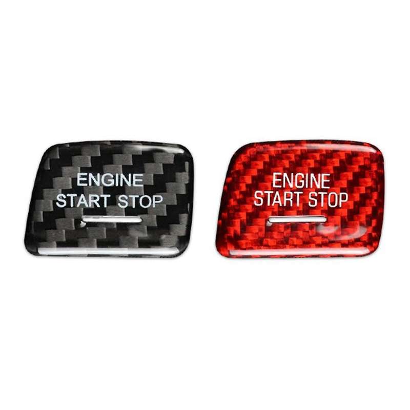 Start Stop Push Button for C7 Car Engine Ignition Switch Button Cover Decoration Trim(A)