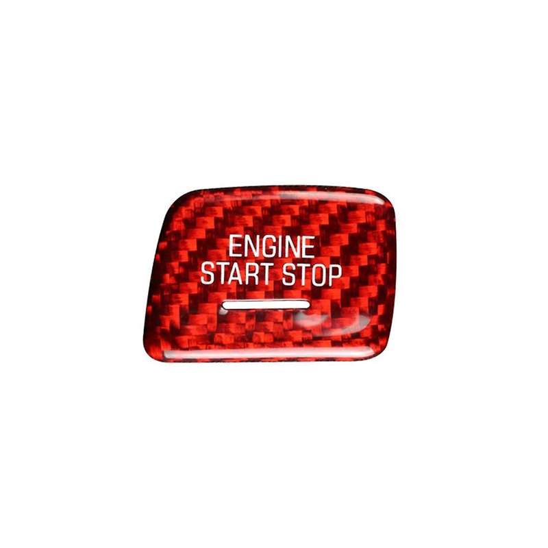 Start Stop Push Button for C7 Car Engine Ignition Switch Button Cover Decoration Trim(B)