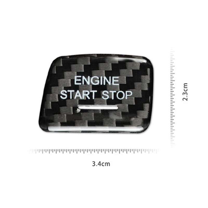Start Stop Push Button for C7 Car Engine Ignition Switch Button Cover Decoration Trim(B)