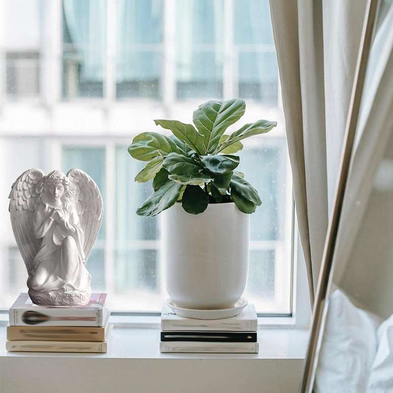 Statue Shelf Living Room Bedroom Decor Figurines Praying Adorable Angels Statues Gifts for Women
