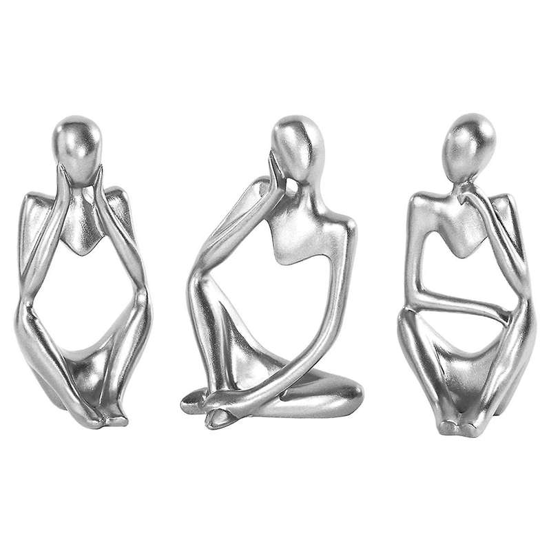 Statue Decor Abstract Art Sculpture, Resin Collectible Figurines for HomeLiving Room Office Shelf De
