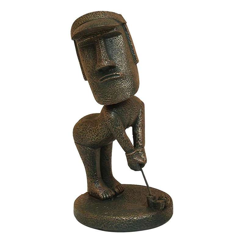 Statue Decor Easter Island Oranment Resin Stone Decoration for Room Accessories Antique Sculpture